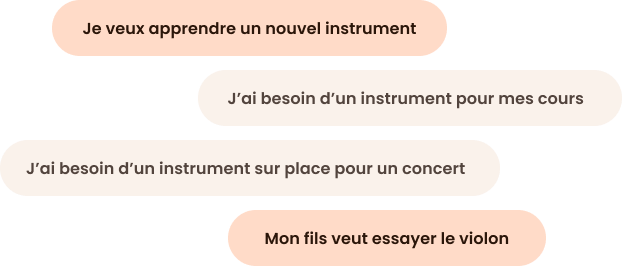 Raisons de louer un instruments de musique